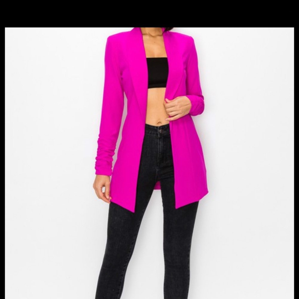 Fuchsia blazer